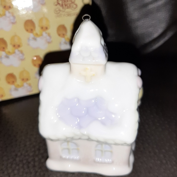 Precious Moments Ceramic Ornament Angel By Church - Picture 2 of 6